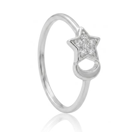 Anillo Estrella Micro circón