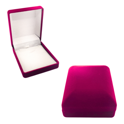Caja Terciopelo Conjunto Burdeo
