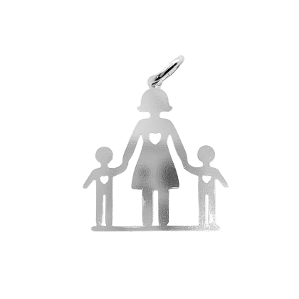 Colgante Familia Mamá y dos niños