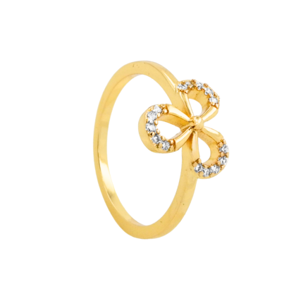 Anillo Dorado Lazo Triple