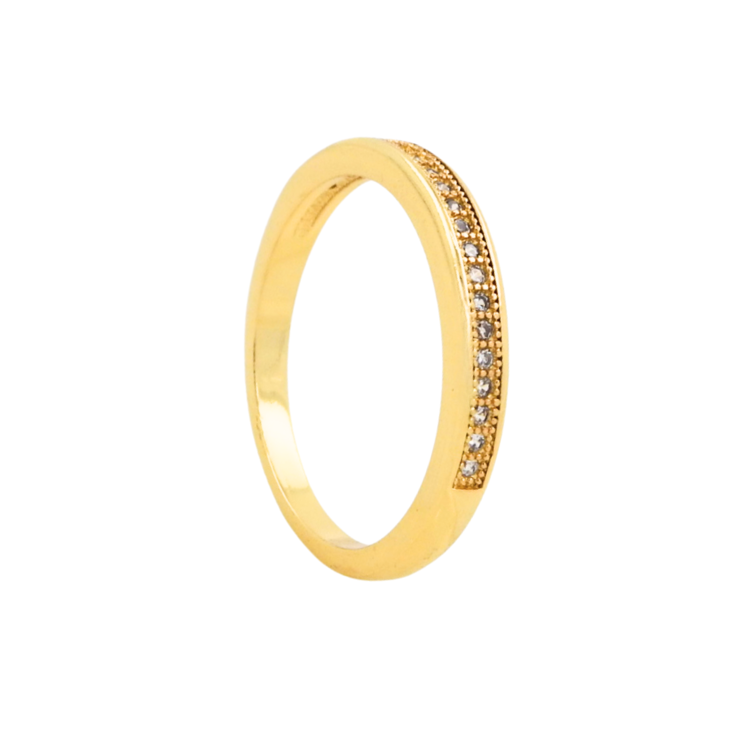Anillo Dorado Cintillo