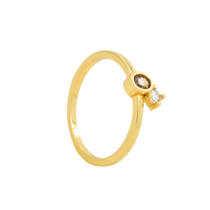 Anillo Dorado Circón