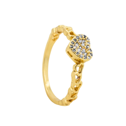 Anillo Dorado Corazón
