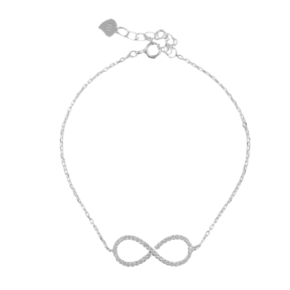 Pulsera Infinito Micro Circón  17cm