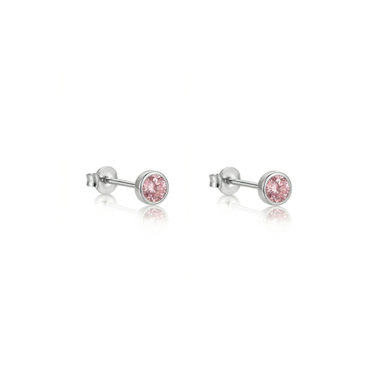 Aro Apegado Circón Rosa 2.5mm
