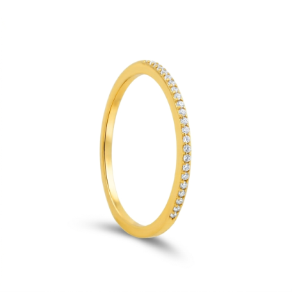 Anillo Dorado Cintillo