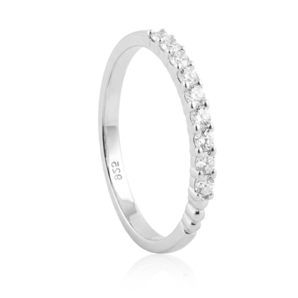 Anillo Cintillo Circón