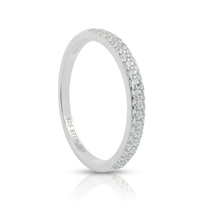Anillo Cintillo Micro Circón