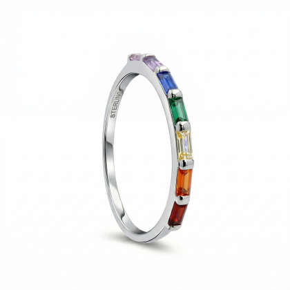 Anillo Cintillo Multicolor