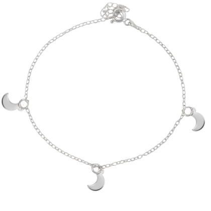Pulsera Placa Luna 18cm