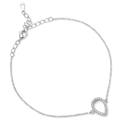 Pulsera Gota Micro circón 17cm