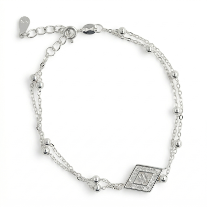 Pulsera Triángulo Micro Circón 17cm (copia)