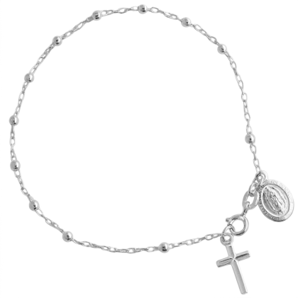 Pulsera Denario Virgen de Guadalupe 19cm