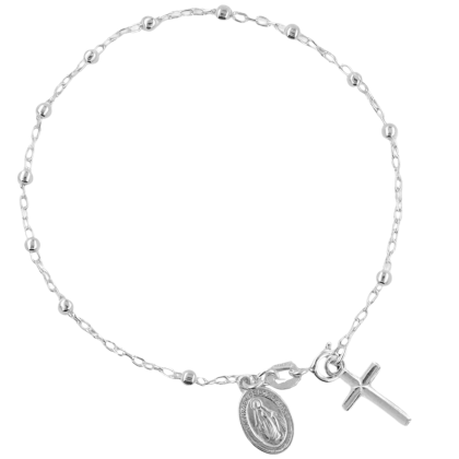 Pulsera Denario Virgen de los Rayos 18cm