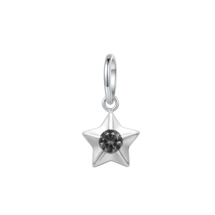 Colgante Estrella Circón Negro