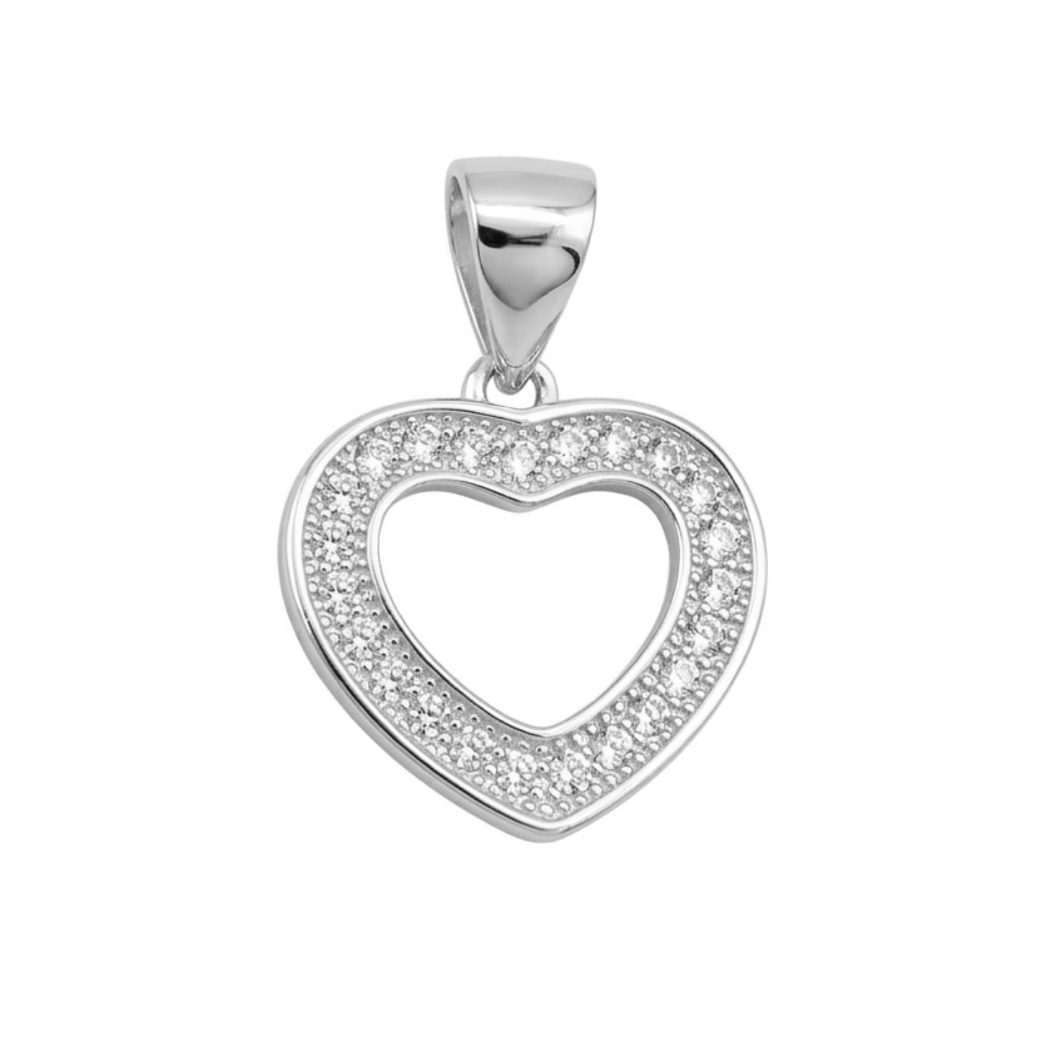Colgante Micro Circón Corazón