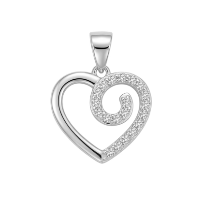 Colgante Micro Circón Corazón