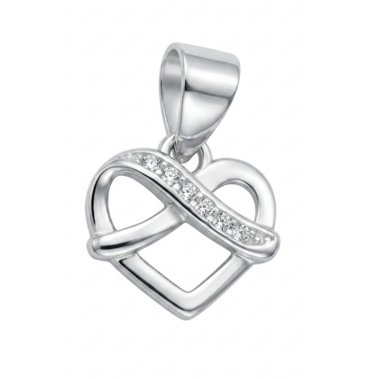 Colgante Micro Circón Corazón