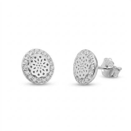 Aro apegado Micro Circón Mandala 7mm