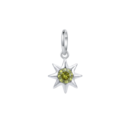 Colgante Estrella Circón Verde