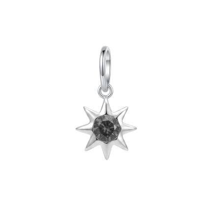 Colgante Estrella Circón Negro