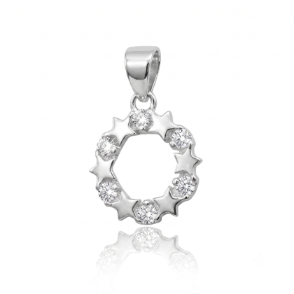 Colgante Micro Circón Estrellas