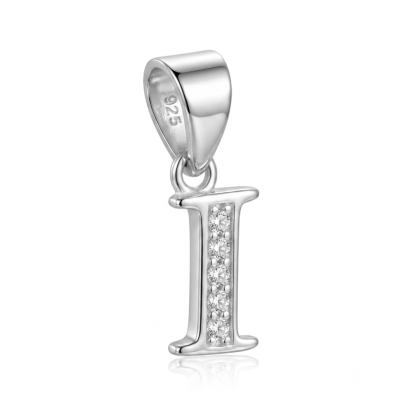 Letra de Plata con Circón - I