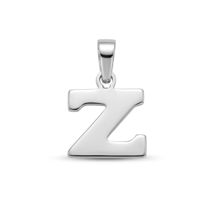 Letra Estampada Plata Sola - Z